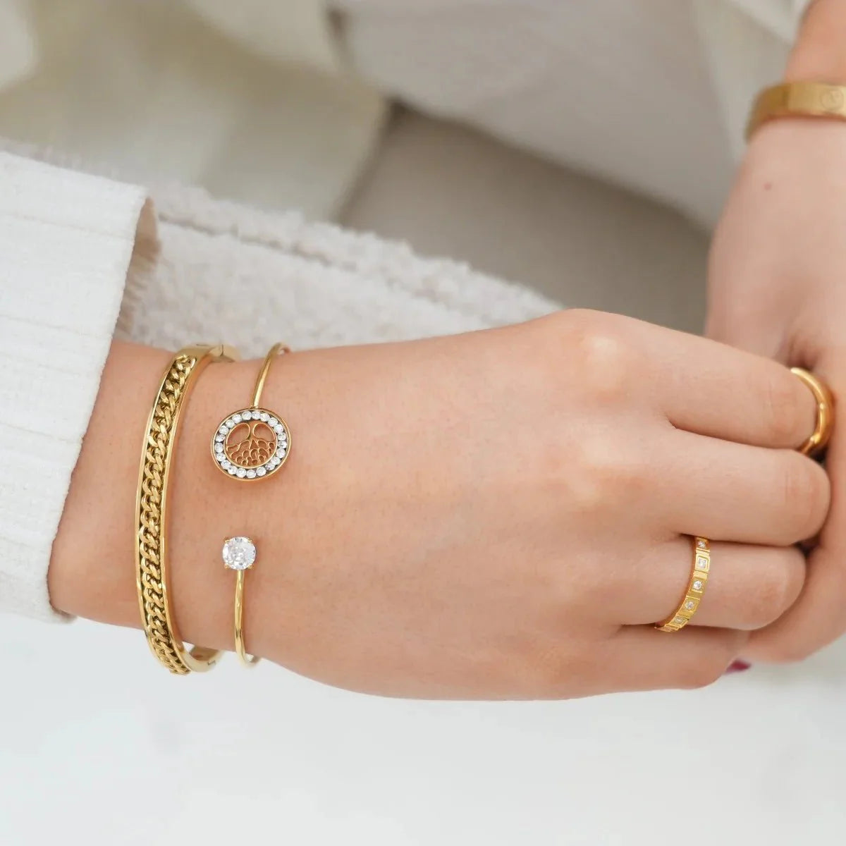 18K Gold Plated Elos Bracelet