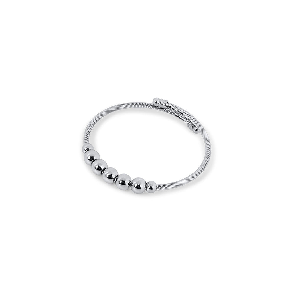 Adjustable Anti-stress Bracelet Beads - Silver