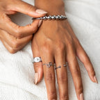 Adjustable Anti-stress Bracelet Beads - Silver