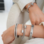Triple Spiral Bracelet - Silver