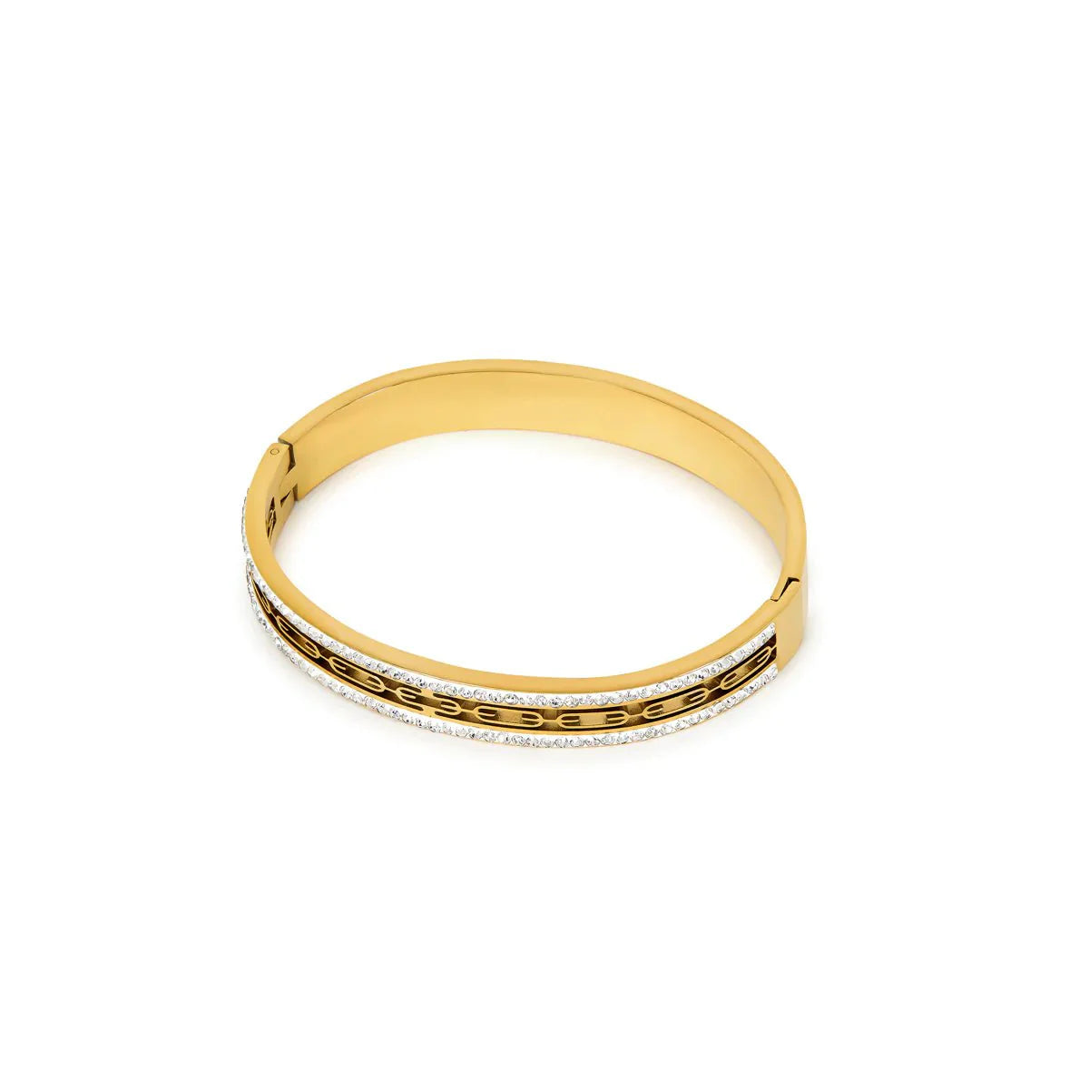Ivy Bracelet with Crystal Stones Plated in 18k Gold