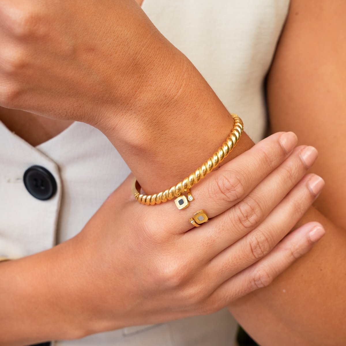 Pisa Bracelet Plated in 18k Gold
