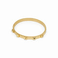 Studded Bracelet Plated in 18K Gold