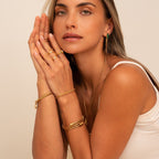 Twist Bracelet Plated in 18K Gold