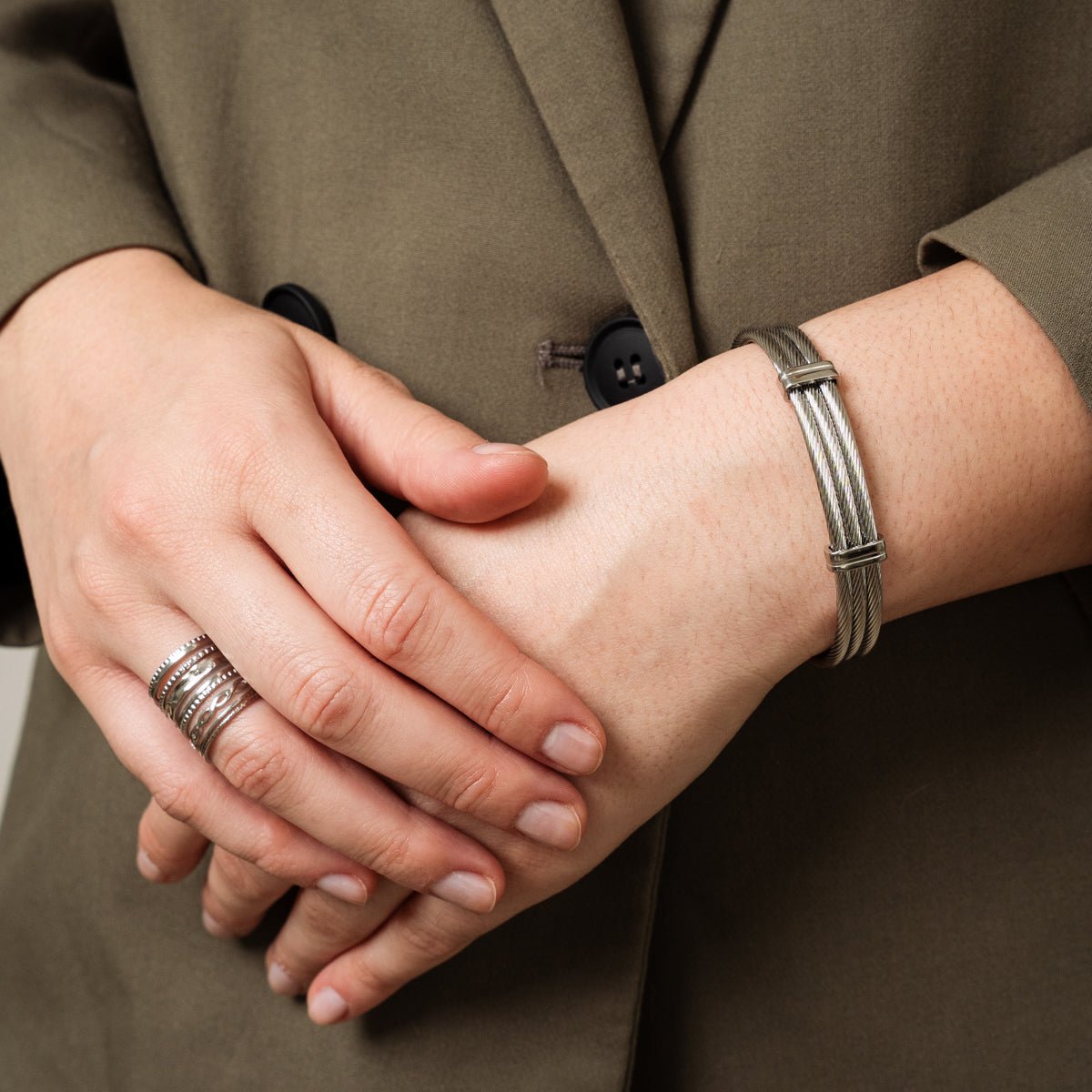Wire Bracelet - Silver