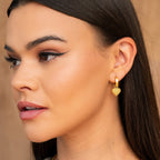 Love Hoop Earring Plated in 18K Gold