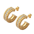 Gold Plated Hoop Earring 18k