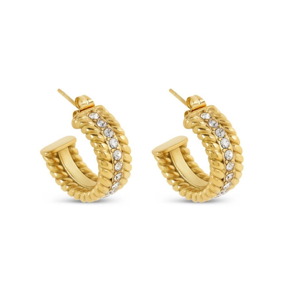 Gold Plated Hoop Earring 18k