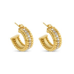 Gold Plated Hoop Earring 18k