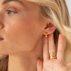Classic Hoop Earring Inspiration Plated in 18K Gold