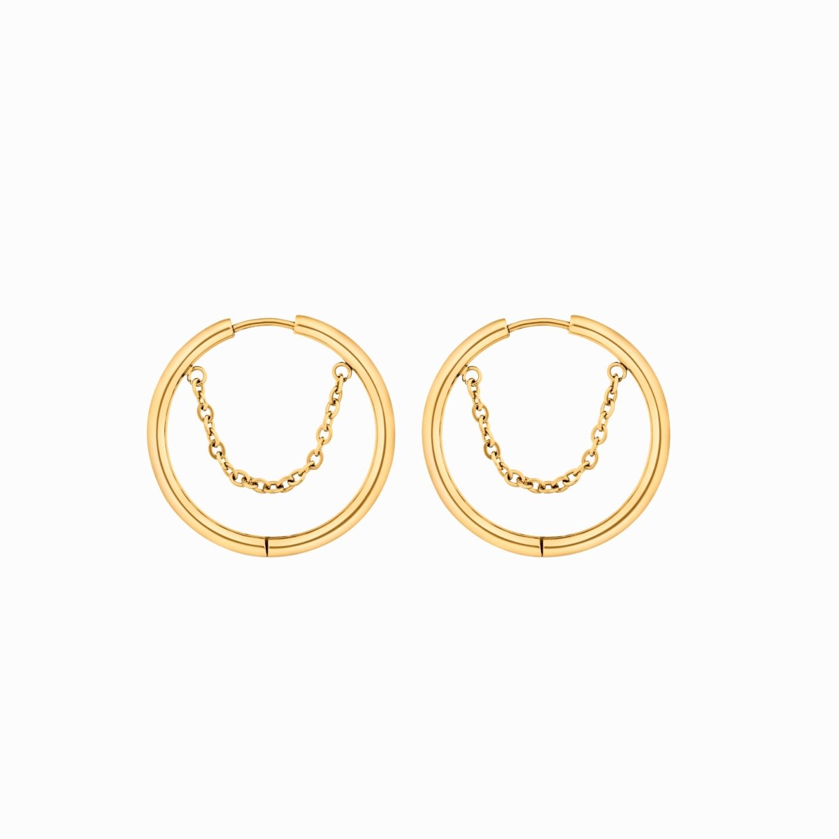 Gold-Plated Hoop Earring 18K