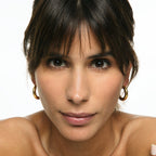 Lele M Tube Hoop Earring Plated in 18K Gold