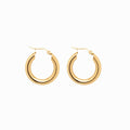 Lele M Tube Hoop Earring Plated in 18K Gold
