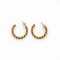 Twist Hoop Earring Plated in 18K Gold