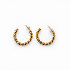 Twist Hoop Earring Plated in 18K Gold