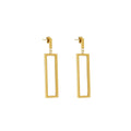 Geometric Rectangular Diana Earring Plated in 18K Gold