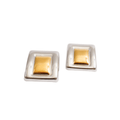 Geometric Earring with Gold and Silver Mix