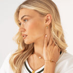 Imperial Earring Zirconia Stone Plated in 18K Gold