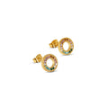 Rainbow Earring Plated in 18k Gold