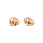 Twist Essence Earring with Gold and Silver Mix