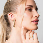 Hanging Earrings with 18k Gold Plating