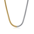 Contrast Necklace Mesh Plated in 18K Gold