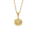 Gold-Plated Eye Necklace 18K