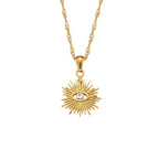 Gold-Plated Eye Necklace 18K