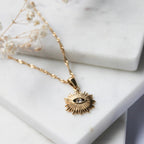 Gold-Plated Eye Necklace 18K
