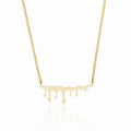 Minimalist Honeycomb Necklace Plated in 18K Gold