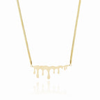 Minimalist Honeycomb Necklace Plated in 18K Gold