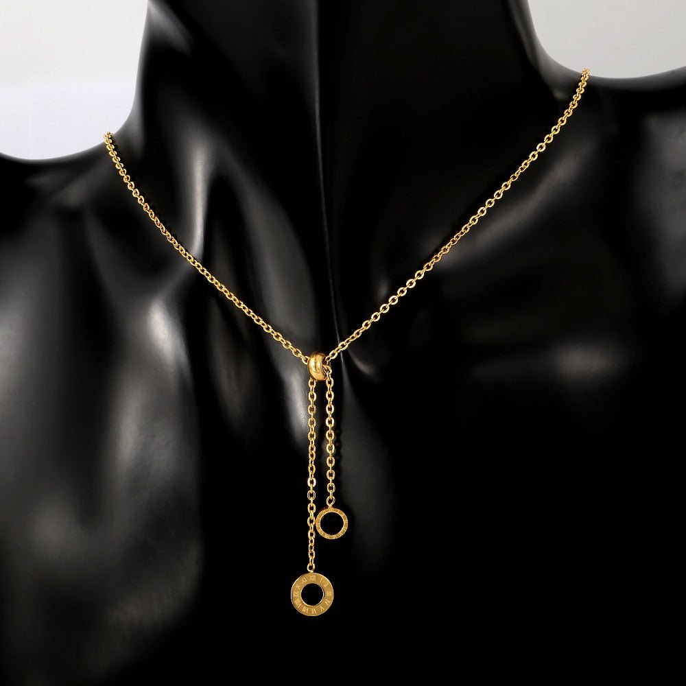 Athenas Pendant Necklace Plated in 18k Gold