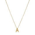 Bold Initial Letter Necklace Plated in 18K Gold
