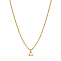 Initial Letter Chain Necklace Plated in 18K Gold
