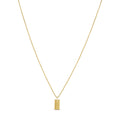 Initial Letter Minimal Necklace Plated in 18K Gold