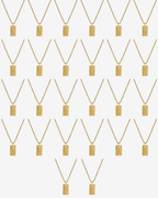 Initial Letter Minimal Necklace Plated in 18K Gold