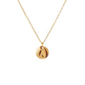 Initial Letter Minimalist Necklace Plated in 18k Gold
