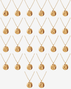 Initial Letter Minimalist Necklace Plated in 18k Gold