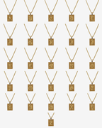 Modern Initial Letter Necklace Plated in 18K Gold