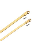 Gold Plated Snake Mesh Necklace in 18K Gold