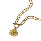 London Cents Necklace Plated in 18K Gold