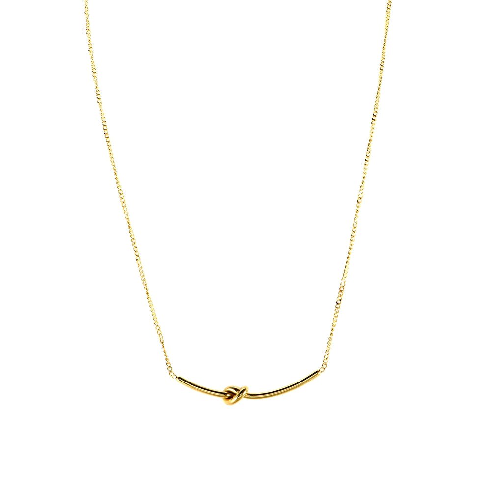 Gold-Plated Knot Necklace 18k