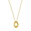 Gold-Plated Link Pendant Necklace