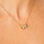 Rubix Necklace Plated in 18k Gold