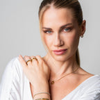 Shine Necklace Pendant Plated in 18k Gold
