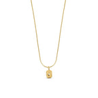 Shine Necklace Pendant Plated in 18k Gold