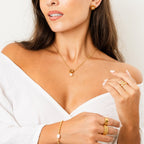 Sicily Pearl Necklace Plated in 18k Gold