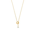 Sicily Pearl Necklace Plated in 18k Gold