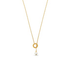 Sicily Pearl Necklace Plated in 18k Gold