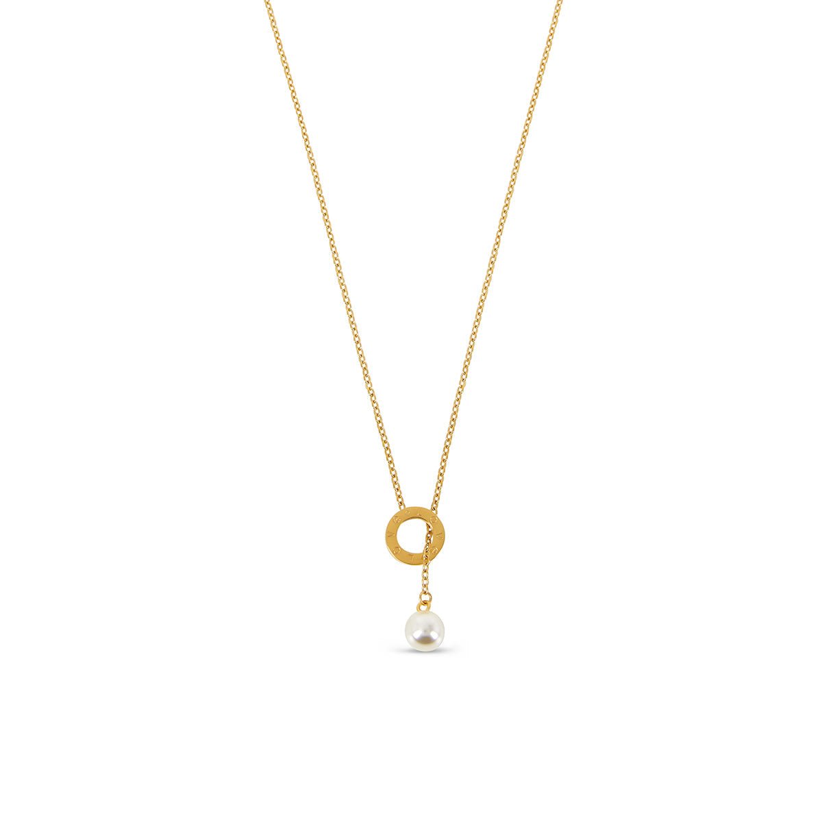 Sicily Pearl Necklace Plated in 18k Gold